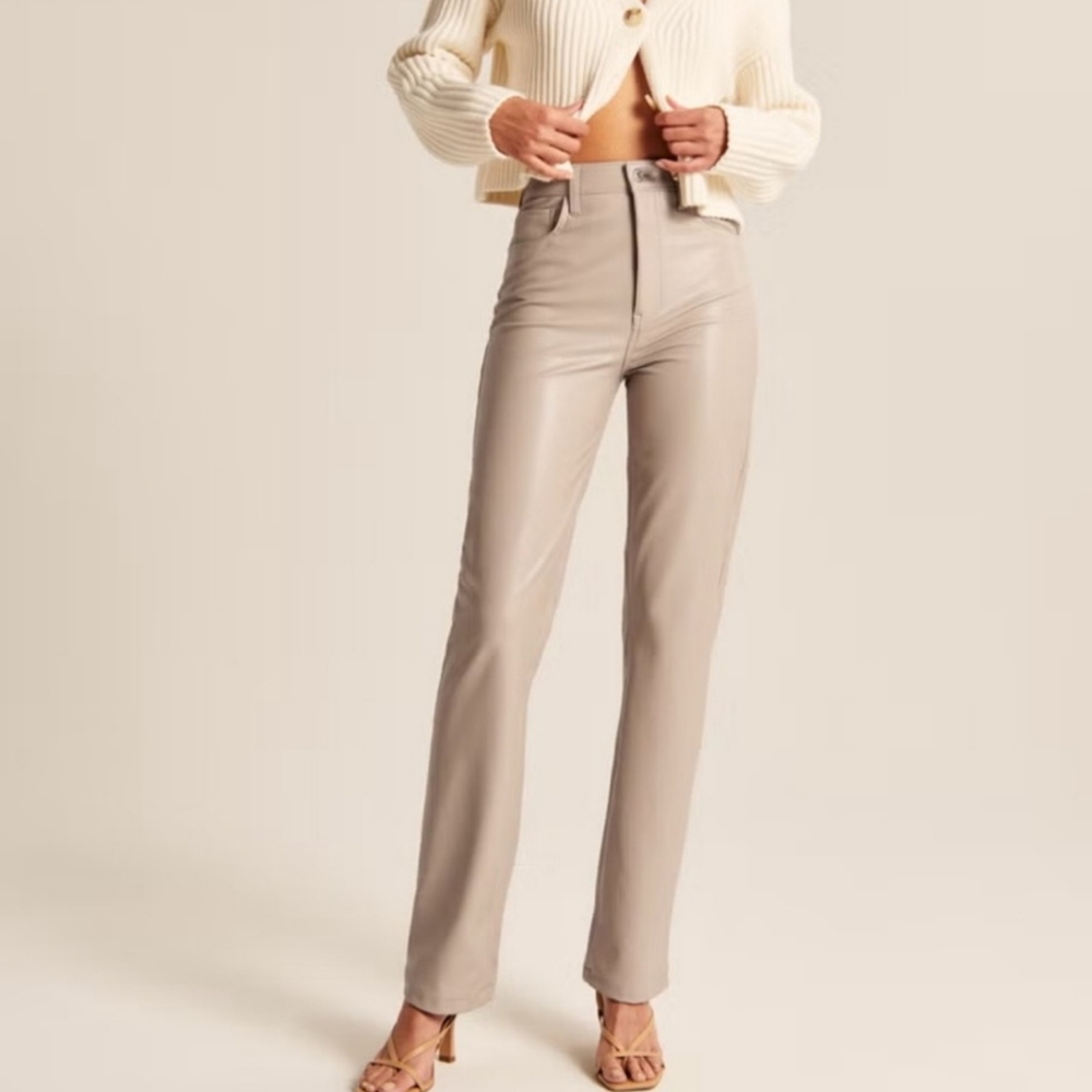 Abercrombie Faux Leather Pants